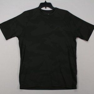 Under Armour Shirt Men's Medium Green Short Sleeve Solid HeatGear Loose